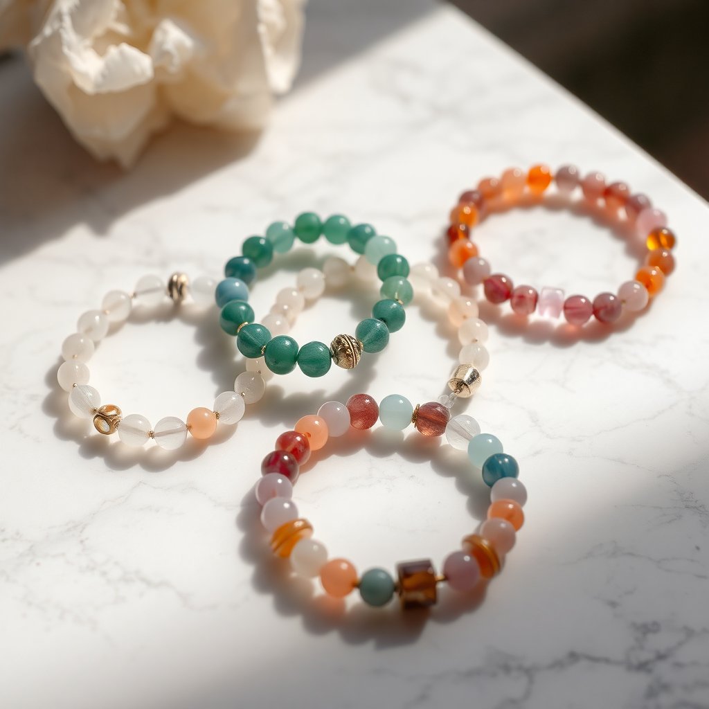 Crystal & Agate Bracelet Collection – Symbolism of Harmony