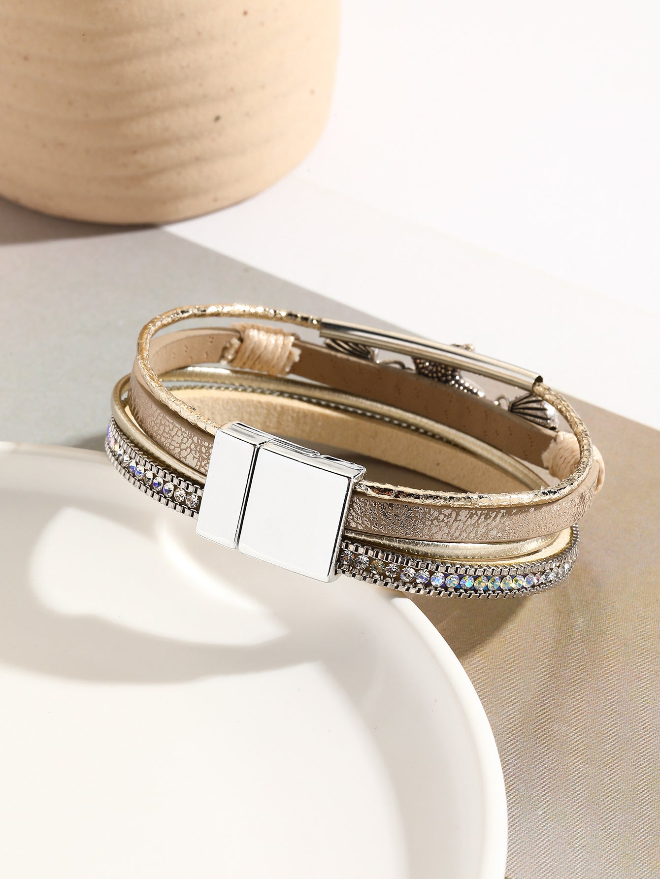Coastal Woven Starfish Shell Bracelet – Symbolism of Connection