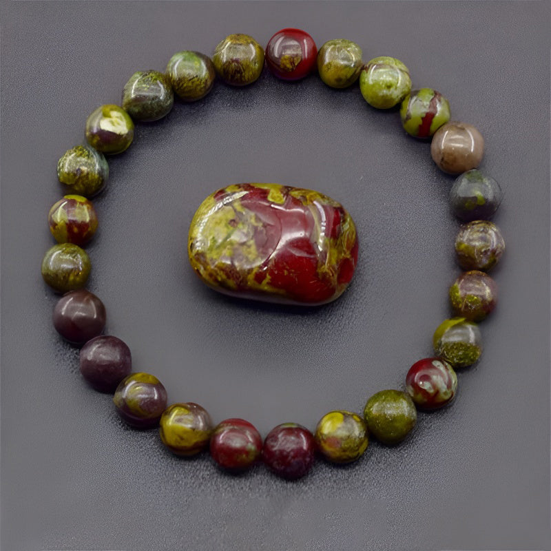 Dragon Blood Jasper Bracelet - Courage & Vitality
