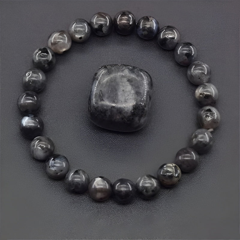Natural Black Flash Stone Bracelet - Mystery