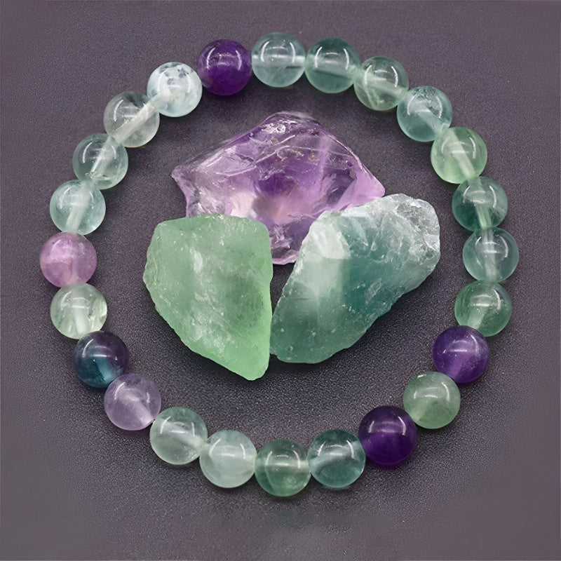 Rainbow Fluorite Bracelet - Clarity & Focus