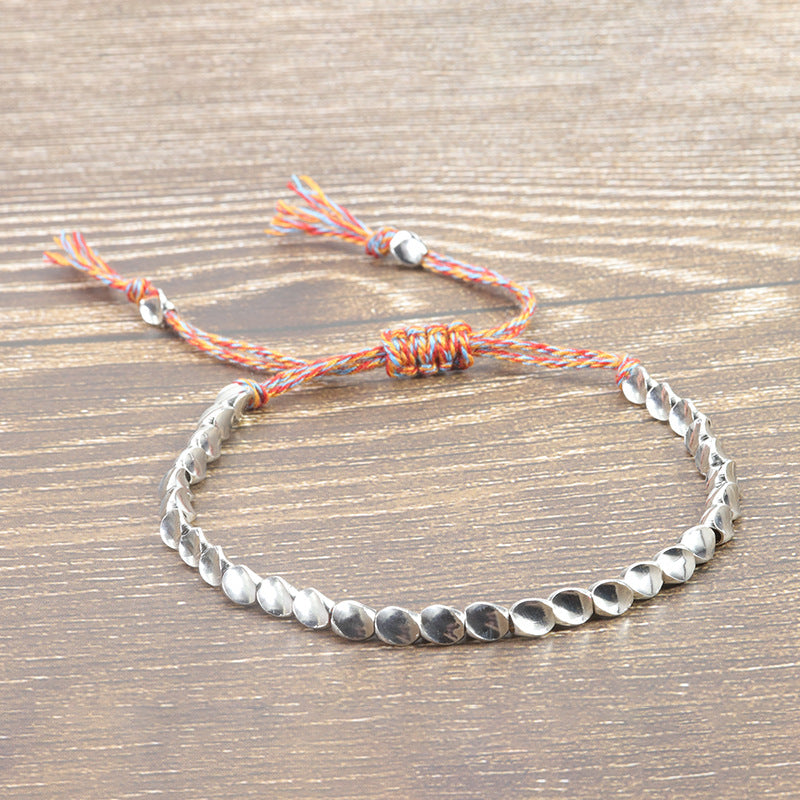 Tibetan Copper Bead Handcrafted Bracelet - Wisdom & Strength